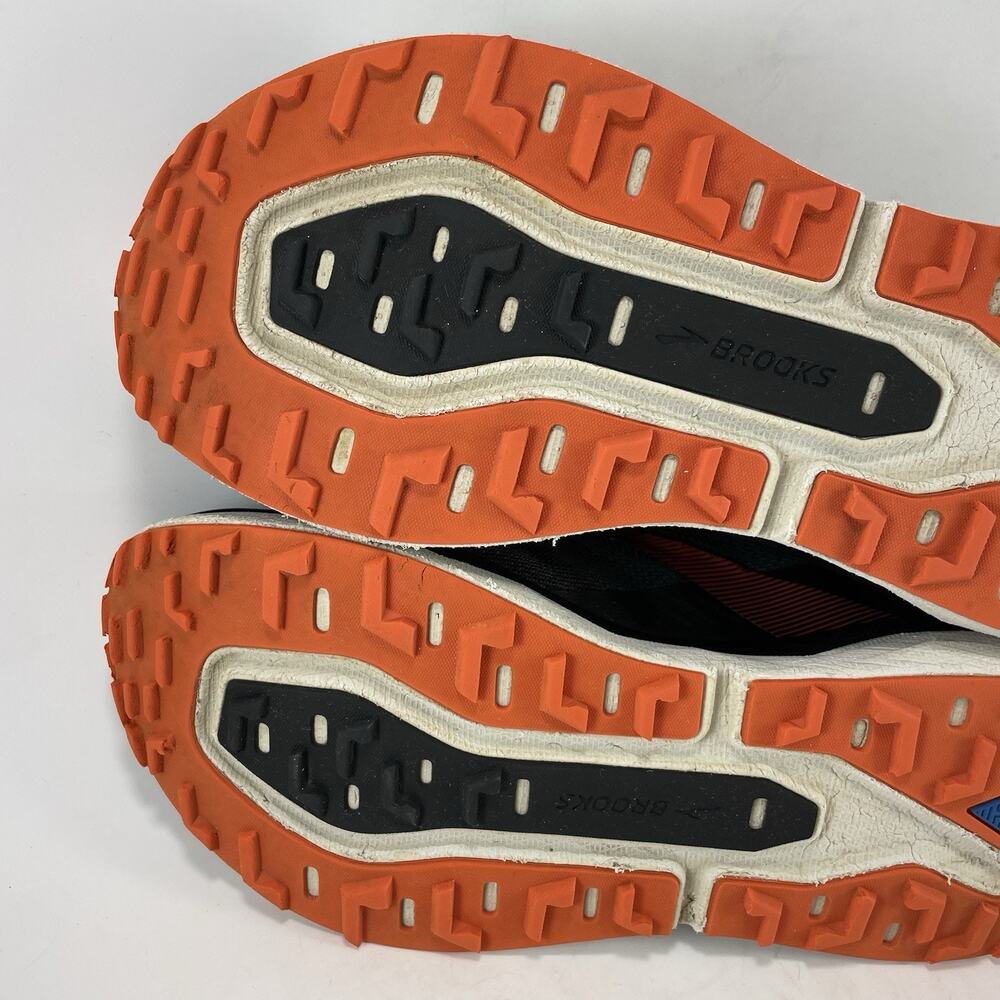 Brooks Caldera 4 Sneakers Mens Size 9.5 D Grey Orange Trail Running Shoes Gym - Picture 10 of 13